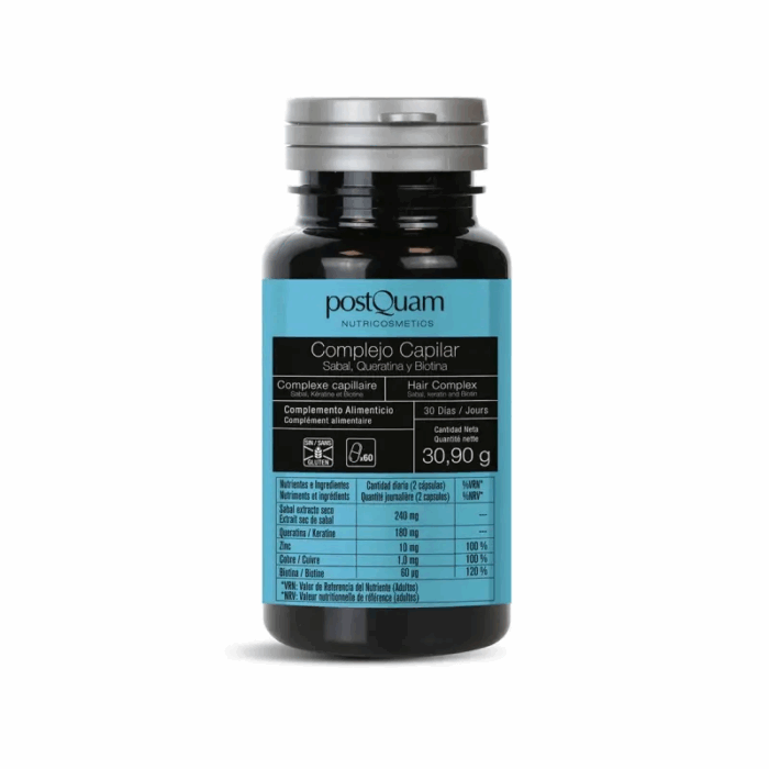 Nutricosmetica Complejo capilar 60 cápsulas