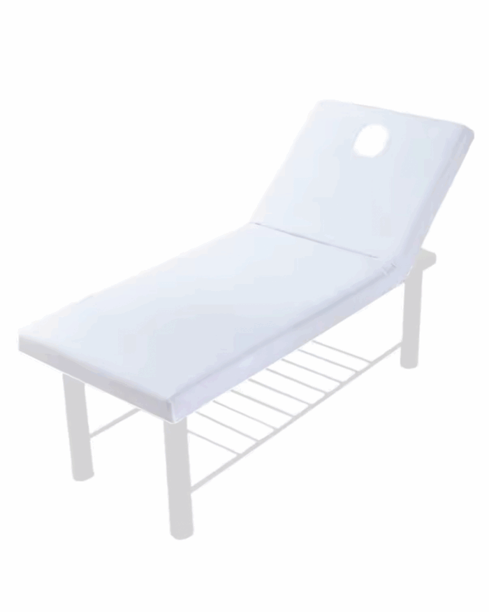 Sábana fija adaptable con agujero blanca