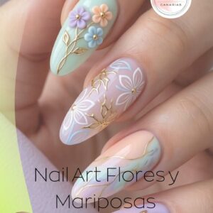 TALLER NAIL ART FLORES Y MARIPOSAS