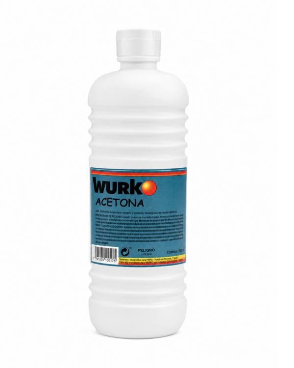 ACETONA PURA 99% 1L. WURKO