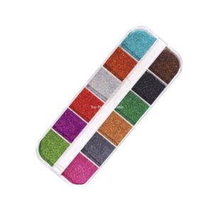 CAJA NAIL ART PURPURINA COLORES 12 UND