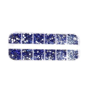 Imagen 18-5-26 a las 9.56 CAJA NAIL ART DIAMANTE HOLOGRAFICO AZUL 12 UND