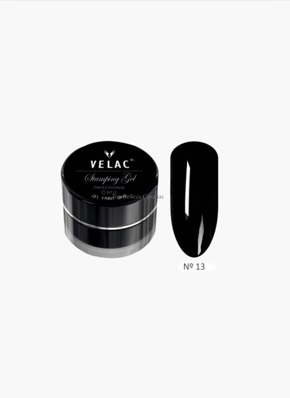 13 GEL STAMPING Y ART PAINT NEGRO VELAC