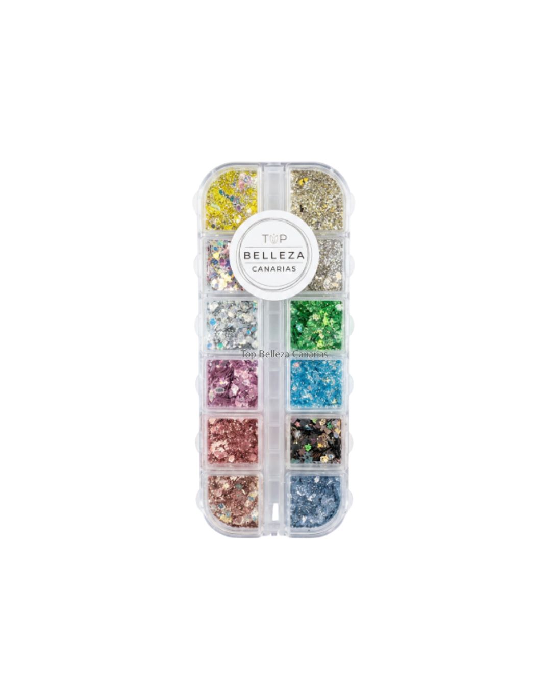 CAJA NAIL ART PURPURINA-ESCARCHA COLOR12