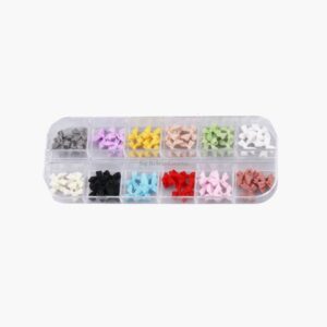 lazos caja CAJA NAIL ART LAZOS 12 UNDS COLORES