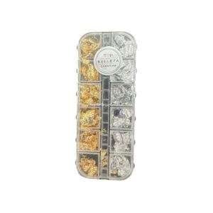pan NAIL ART CAJA PAN DE ORO DORADO/PLATA