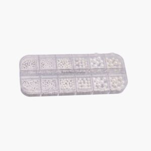 perlas CAJA NAIL ART PERLAS BLANCAS 12UNDS