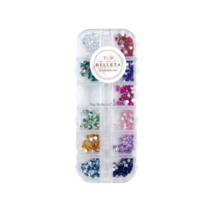 piedras colores NAIL ART CAJA PIEDRAS COLORES 12 UNDS