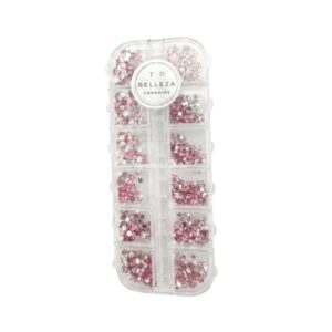 piedras rosas CAJA NAIL ART PIEDRAS ROSAS 12UNDS