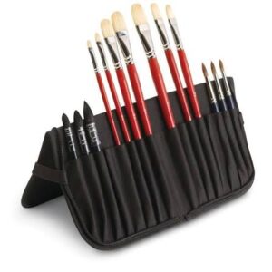 ESTUCHE GUARDA PINCELES NEGRO MINI