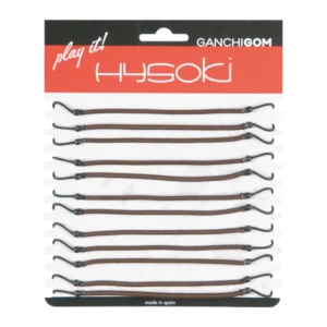 GOMA GANCHO MARRON HYSOKI 12 UNIDADES GOMA GANCHO MARRON HYSOKI 12 UNIDADES